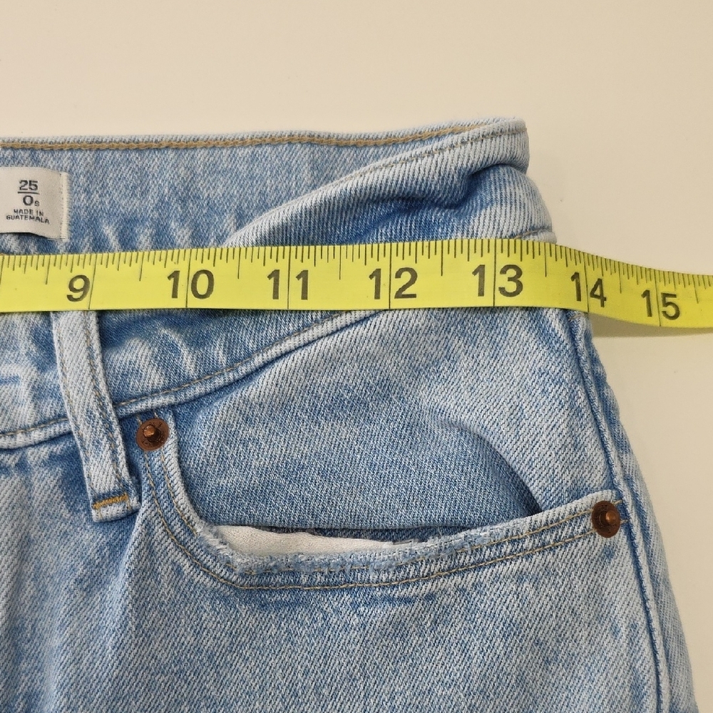 Abercrombie & Fitch The Dad High Rise Jeans Blue Women's Size 25S 90s Straight - Picture 10 of 16